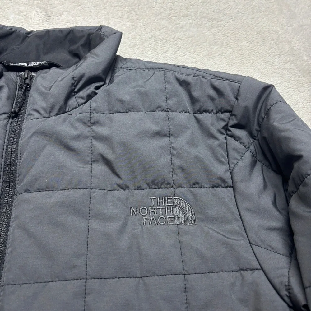 The North Face Jacket Mens S Junction Gray Primaloft Quilted NF0A33RO EUC